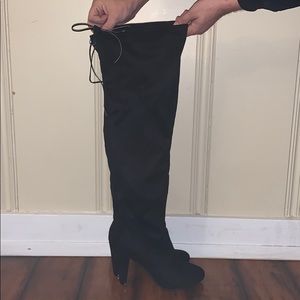 Over the knees thigh high boots.
